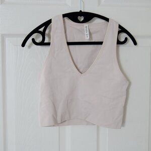 Athleta Aurora Seamless Crop Rib Tank Medium